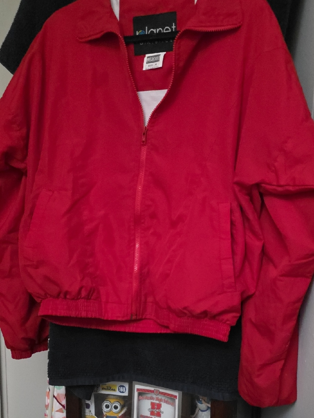 Planet Red Zip-Front Bomber Jacket